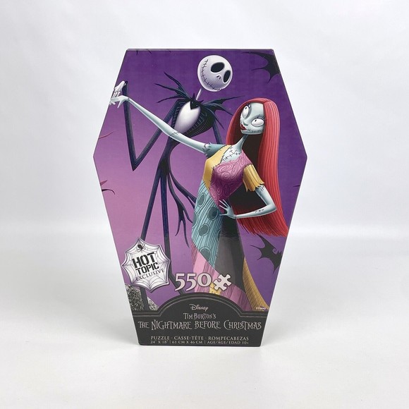 Disney Nightmare Before Christmas  Jack Sally 550 Piece Puzzle 100% Complete - Picture 1 of 9